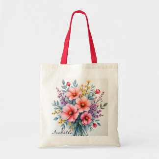 Trendige Wildblumen Schöne Luxus-Kollektion Tragetasche