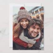Trendige wunderliche handgezeichnete Bogen-Foto Save The Date (Rückseite)