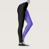 Trendige zwei Farben | Schwarz und Trauben Leggings (Rechts)