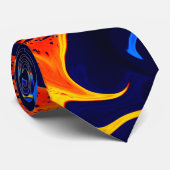 trendiger, abstrakter Farbschwung Krawatte (Gerollt)