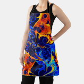 trendiger, abstrakter Farbschwung Schürze (InSitu)