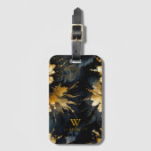 trendiger abstrakter Goldmarmor Gepäckanhänger (Vorderseite Vertikal)