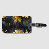 trendiger abstrakter Goldmarmor Gepäckanhänger (Vorderseite (Horizontal))