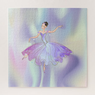 Trendiger abstrakter Ombre-Ballerina Puzzle