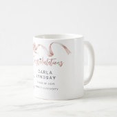 Trendiger beiger Bogen Foto-Abschluss Kaffeetasse (VorderseiteRechts)