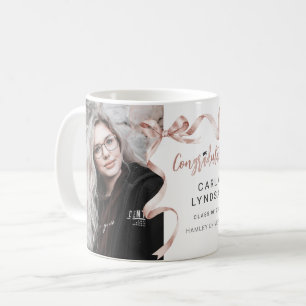 Trendiger beiger Bogen Foto-Abschluss  Kaffeetasse