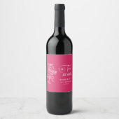 Trendiger Cocktail Ein Tini-Bit älter 30. Geburtst Weinetikett (Vorderseite)