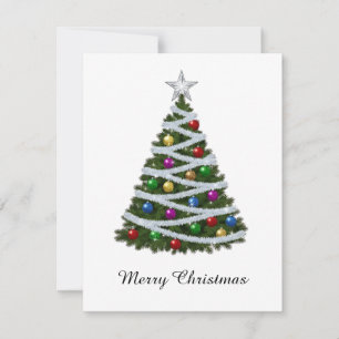 Trendiger Eleganter Moderner Nicht-Foto-Weihnachts Feiertagskarte