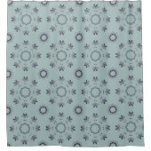 Trendiger floraler Manatee-Muster-Duschvorhang Duschvorhang (Vorderseite)