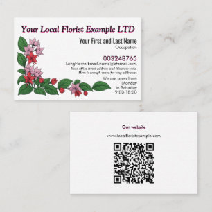Trendiger Florist und landwirtschaftlicher Spezial Visitenkarte
