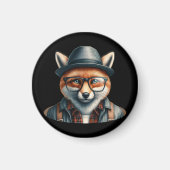 Trendiger Fuchs-Charakter Magnet (Vorne)