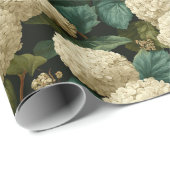 Trendiger Garten Inspiriert Hydrangea-Blüte Geschenkpapier (Rolleneckpunkt)