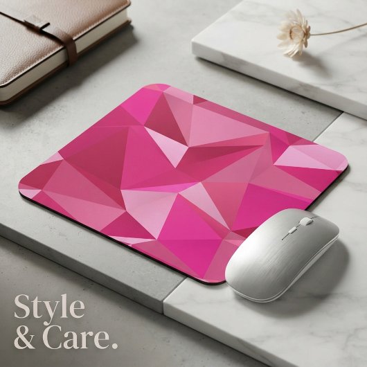 Trendiger geometrischer Halftone-Druck Mousepad