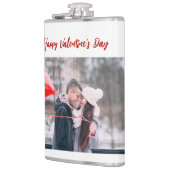 Trendiger glücklicher Valentinstag Foto Flachmann (Links)