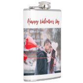 Trendiger glücklicher Valentinstag Foto Flachmann (Rechts)