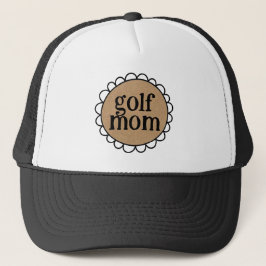 Trendiger GOLF MOM mit geschwungenem Rand Truckerkappe