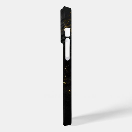 Trendiger Gothik Totenkopf in schwarz gold Design Case-Mate iPhone Hülle (Rückseite / Links)