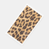 trendiger, gürteliger Wildsafari-Leopardendruck Serviette (Ecke)