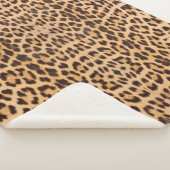 trendiger, gürteliger Wildsafari-Leopardendruck Sherpadecke (3/4)