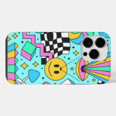 Trendiger Hippie-Abstrakt iPhone Hülle (Rückseite (Horizontal))