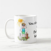 Trendiger Hot Flash Global Warming Menopause Text Kaffeetasse (Links)