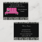 trendiger Innenausstatter Business Cards Visitenkarte (Vorne/Hinten)