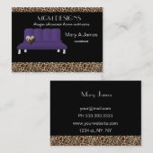 trendiger Innenausstatter Business Cards Visitenkarte (Vorne/Hinten)