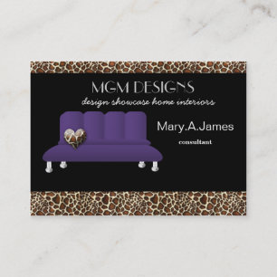 trendiger Innenausstatter Business Cards Visitenkarte