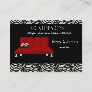 trendiger Innenausstatter Business Cards Visitenkarte