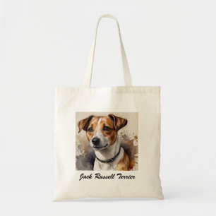 Trendiger Jack Russell Terrier Füge deinen Namen h Tragetasche
