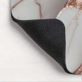 Trendiger Kupfer-Glitter-Marmor Mousepad (Ecke)
