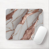 Trendiger Kupfer-Glitter-Marmor Mousepad (Mit Mouse)