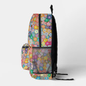 Trendiger, lebendiger floraler Rucksack mit indivi (Rechts)