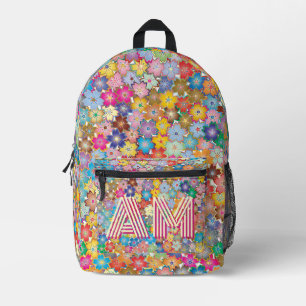 Trendiger, lebendiger floraler Rucksack mit indivi