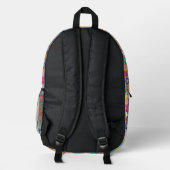 Trendiger, lebendiger floraler Rucksack mit indivi (Rückseite)