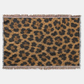 Trendiger Leopardenmuster-Weichwurfdecke Zuhause Decke (Vorderseite)