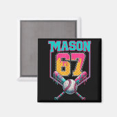 Trendiger Mason 67 Mem Eiscreme-Drip-Baseball-Gebu Magnet (Vorderseite/Rückseite)