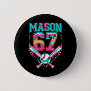 Trendiger Mason 67 Mem Eiscreme-Tropf Bysebyll Geb Button