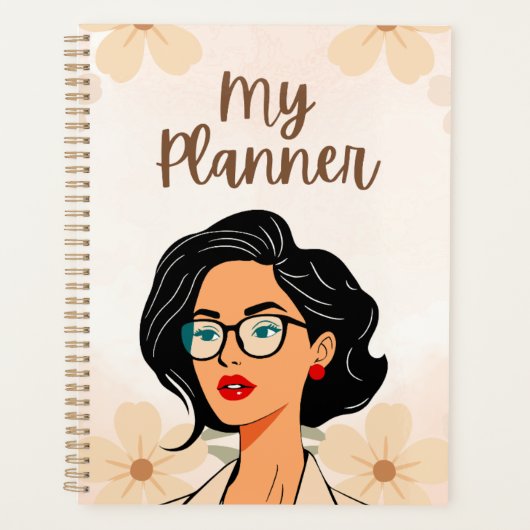 Trendiger "Mein Planer" | Chic Illustration einer Planer (Vorderseite)