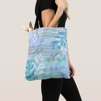 Trendiger moderner abstrakter floraler botanischer tasche