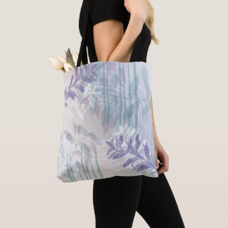 Trendiger moderner abstrakter floraler botanischer tasche