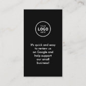 Trendiger moderner Google-Review-QR-Code Begleitkarte (Rückseite)