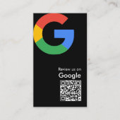 Trendiger moderner Google-Review-QR-Code Begleitkarte (Vorderseite)