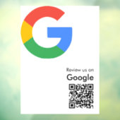 Trendiger moderner Google-Review-QR-Code Fensteraufkleber (Blatt 3)