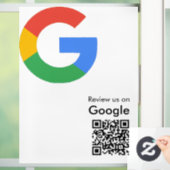 Trendiger moderner Google-Review-QR-Code Fensteraufkleber (Zuhause)