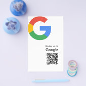 Trendiger moderner Google-Review-QR-Code Flyer (Einzeln)
