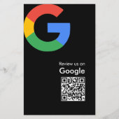 Trendiger moderner Google-Review-QR-Code Flyer (Vorne)