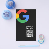 Trendiger moderner Google-Review-QR-Code Flyer (Einzeln)