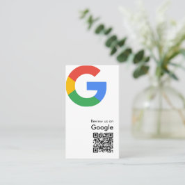 Trendiger moderner Google-Review-QR-Code Visitenkarte