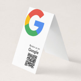Trendiger moderner Google-Review-QR-Code Visitenkarten